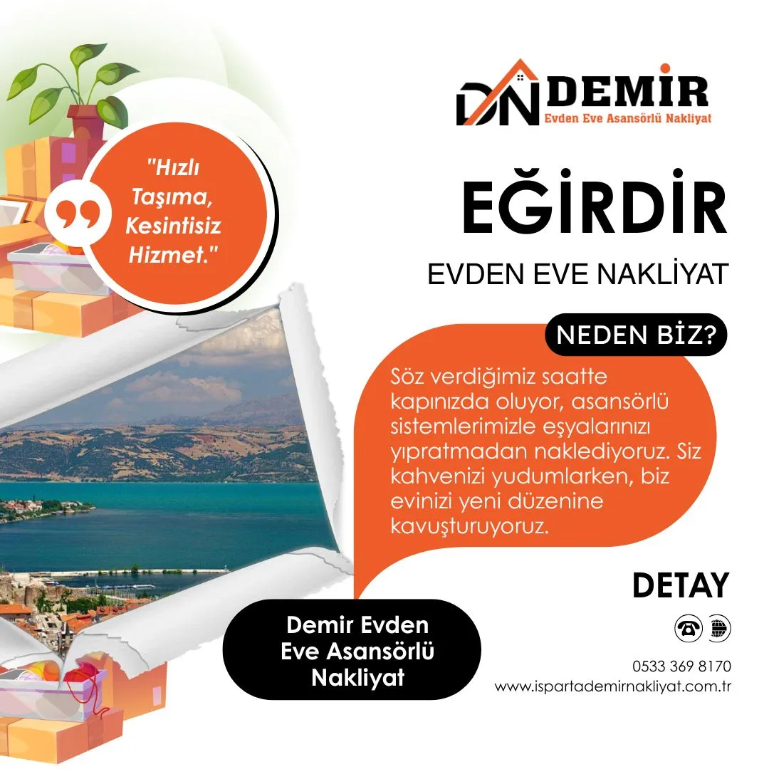 Eğirdir Evden eve Nakliyat